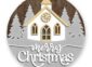 Merry Christmas Church Pine Trees Sign Svg Laser Cut Files