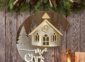 Laser Cut Church Sign with Pine Trees on the wall