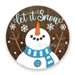 Let It Snow Snowman Sign - GBH20029