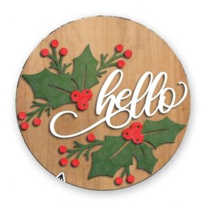 Laser Cut Hello Holly Sign - GBH20059