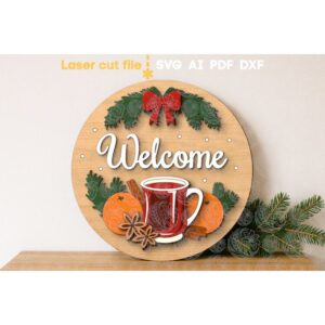 Laser Cut Welcome Sign - GBH20083