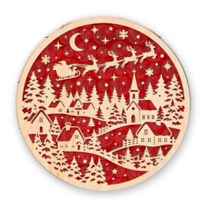 Laser Cut Christmas Village Sign - GBH20086