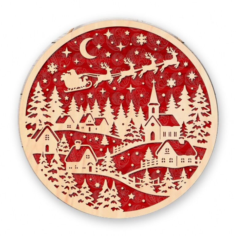 Laser Cut Christmas Village Sign - GBH20086
