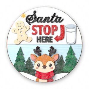 Santa Stop Here Sign - GBH20121