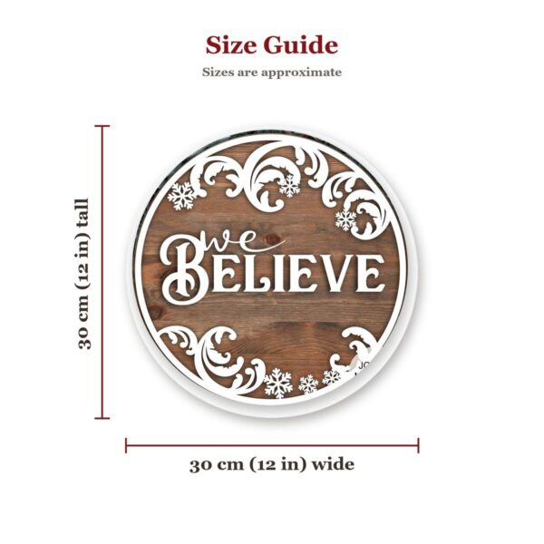 We Believe Sign Size Guide We Believe Sign Size Guide