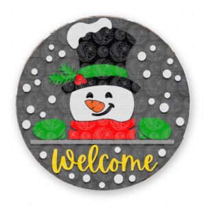 Snowman Welcome Sign - GBH20252