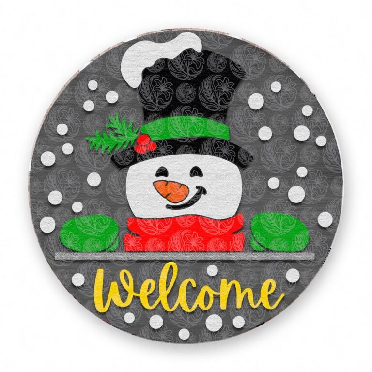 Snowman Welcome Sign - GBH20252