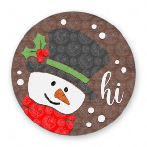 Snowman Hi Sign - GBH20253