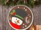Hi Snowman Sign on the wall