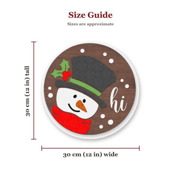 Hi Snowman Sign Size Guide Hi Snowman Sign Size Guide