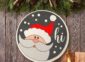 Jolly Santa Hi Sign on the wall
