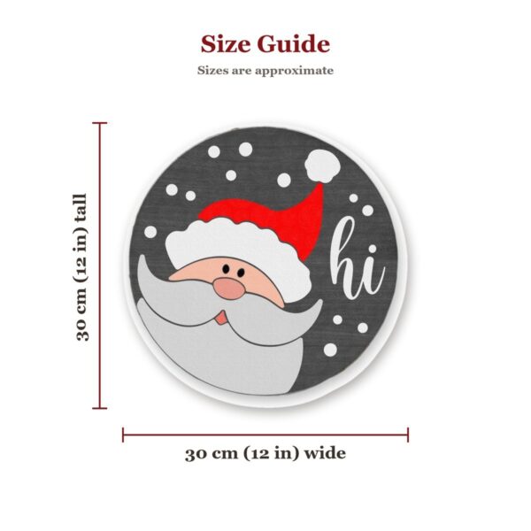 Jolly Santa Hi Sign Size Guide