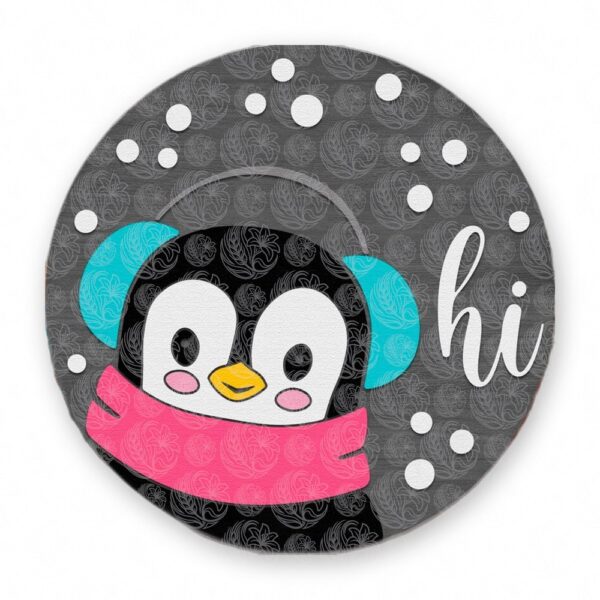 Penguin Hi Sign
