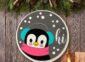 Hi Penguin Sign on the wall