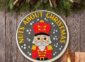 Nuts About Christmas Nutcracker Sign on the wall