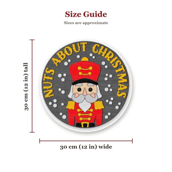 Nuts About Christmas Nutcracker Sign Size Guide Nuts About Christmas Nutcracker Sign Size Guide