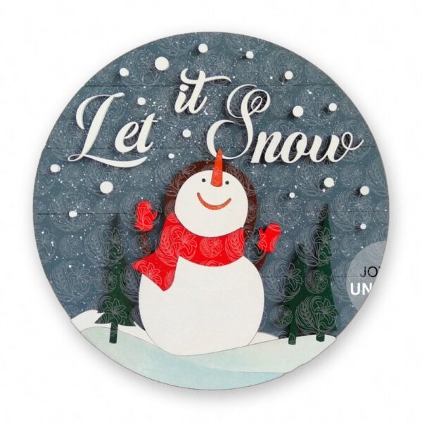 Let It Snow Snowman Sign - GBH20280 Let It Snow Snowman Sign - GBH20280