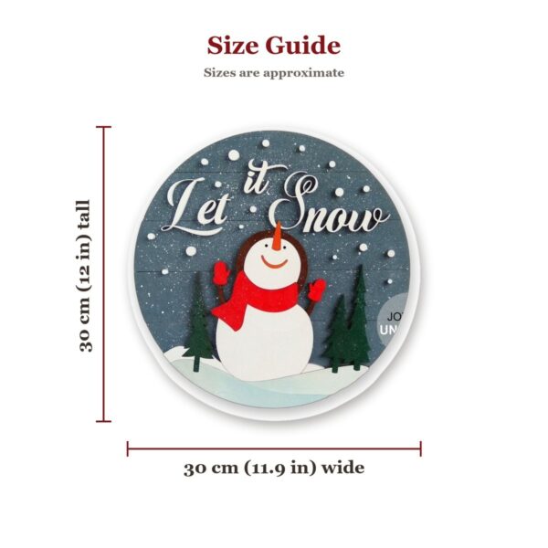 Let It Snow Snowman Sign Size Guide Let It Snow Snowman Sign Size Guide