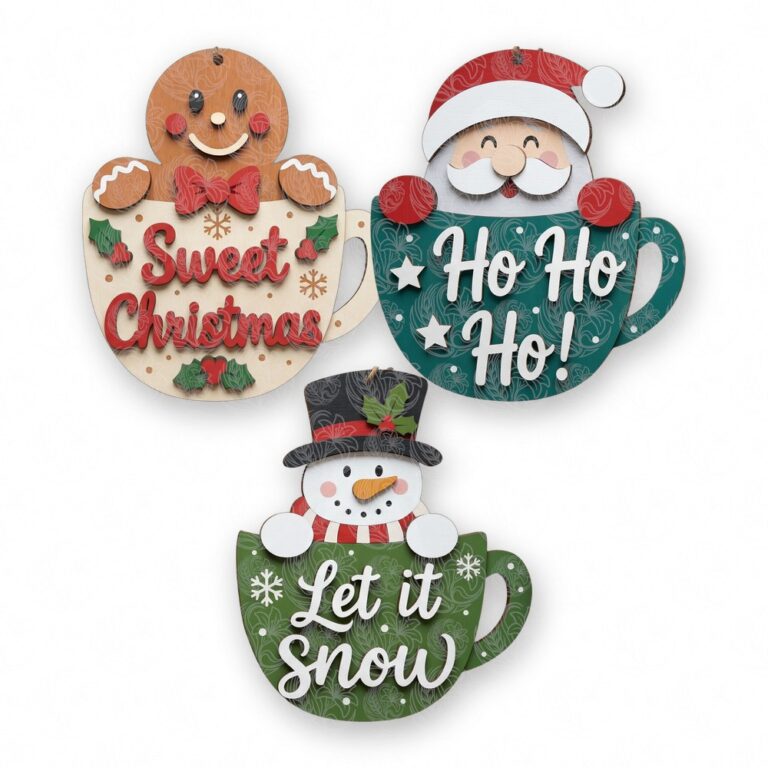 Christmas Mug Ornament Set - GBH20346