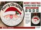 Merry Christmas Santa Sign