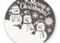 Merry Christmas Snowman Sign