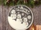 Merry Christmas Snowman Sign on the wall