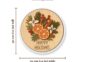 Orange Slice Happy Holidays Sign Size Guide