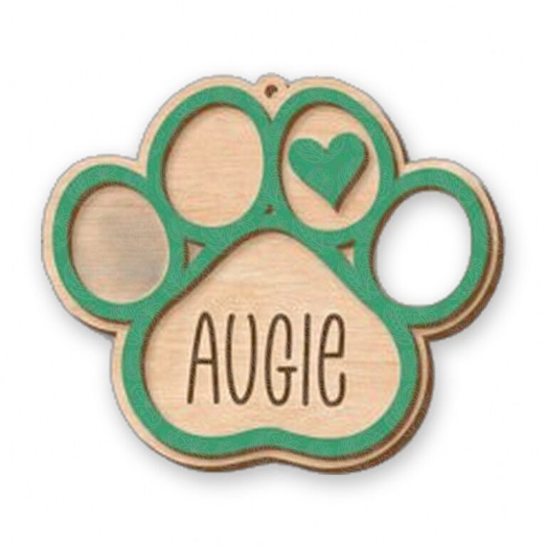 Dog Paw Ornament - GBH21180
