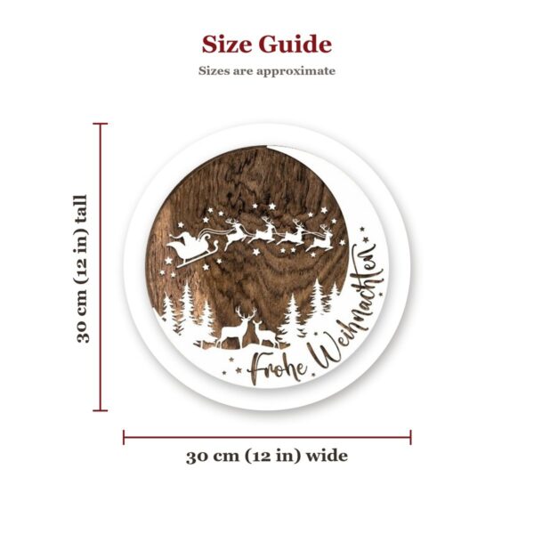 Frohe Weihnachten Wood Sign Size Guide Frohe Weihnachten Wood Sign Size Guide