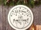 Laser Cut Snowman Sign on the wall