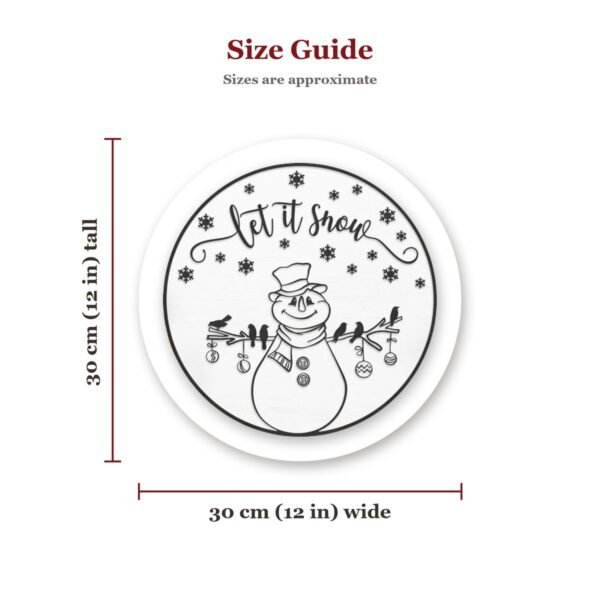 Laser Cut Snowman Sign Size Guide Laser Cut Snowman Sign Size Guide