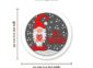Christmas Gnome Sign Be Merry Santa Size Guide