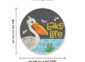 Pelican and Dragon Flies Lake Life Sign Size Guide