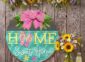 Flip Flops Summer Welcome Sign on the wall