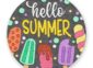 Hello Summer Popsicles Sign