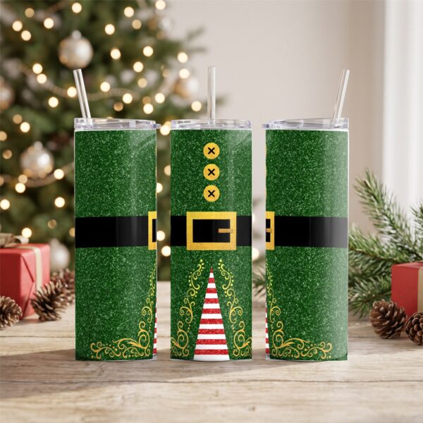 Green Glitter Elf Tumbler (season) Green Glitter Elf Tumbler